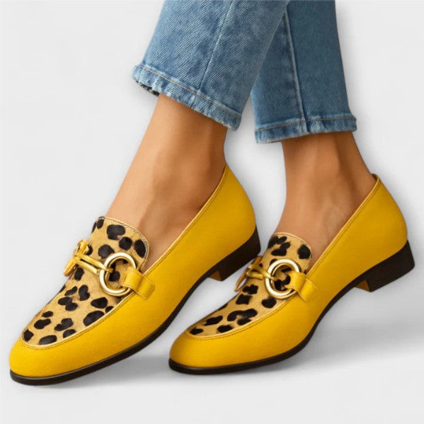 Autumn Strap Low-cut Chunky Heel Small Leather Shoes