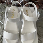 Women's Peep Toe Ankle-strap Buckle Platform Sandals