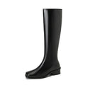 Square Toe Over-the-knee Stretch Chunky Heel Not Over The Knee Boots