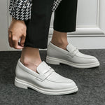 Men's Short Height Increasing Insole Business Formal Wear Leather Shoes